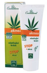 Cannaderm Aknea - ošetřující krém na akné 75 g krabička