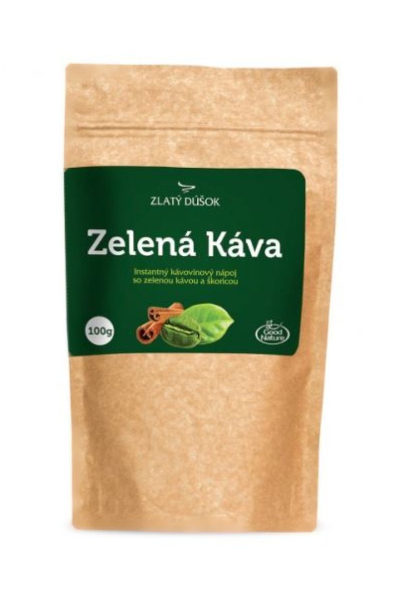 Good Nature Zlatý doušek – zelená káva se skořicí 100 g 