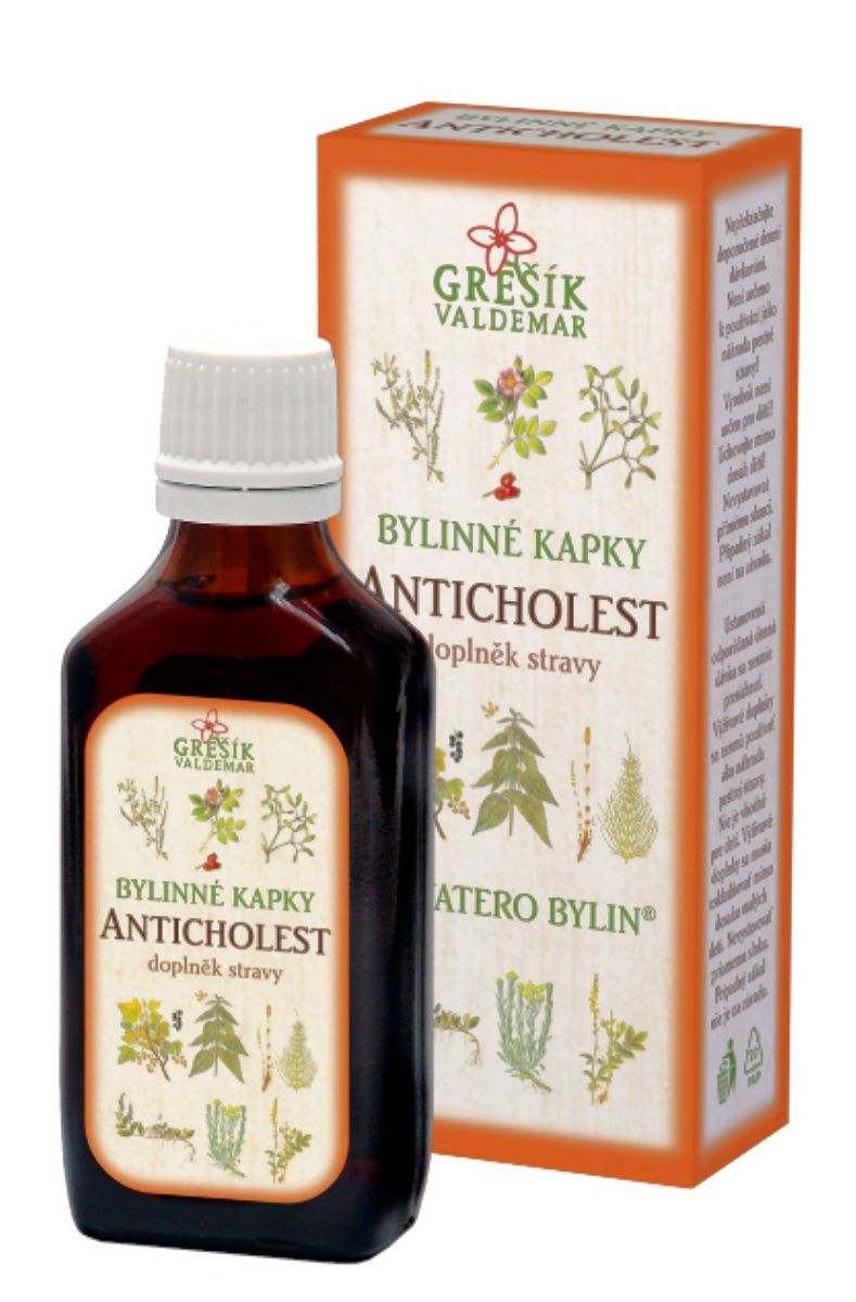 Grešík Anticholest bylinné kapky 50 ml