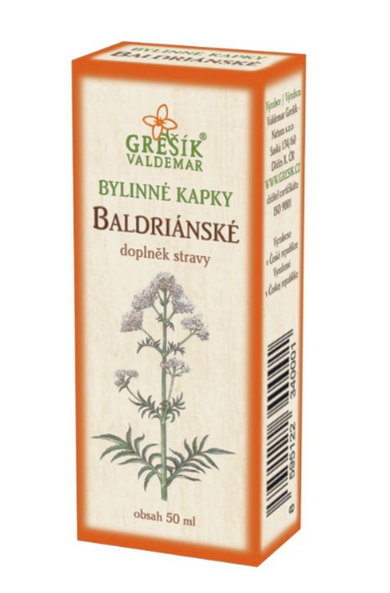 Grešík Baldriánské bylinné kapky 50 ml 