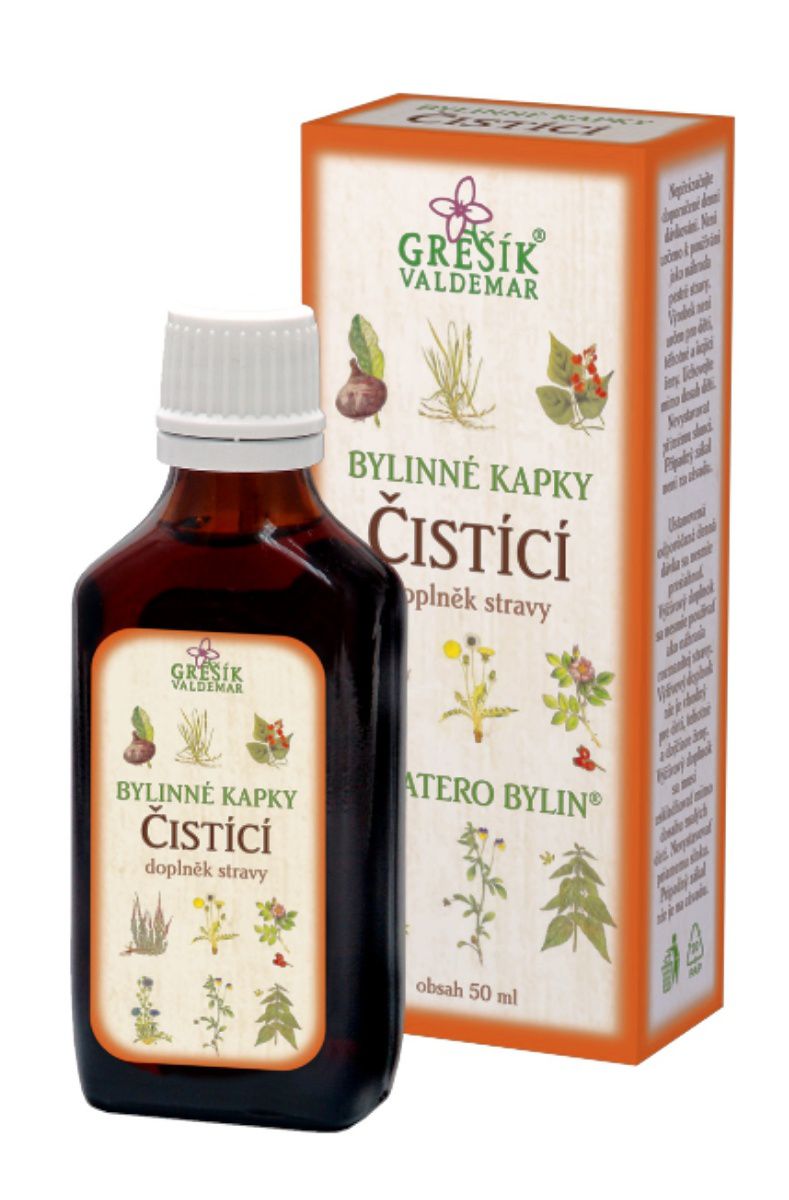 Grešík Čistící bylinné kapky 50 ml 