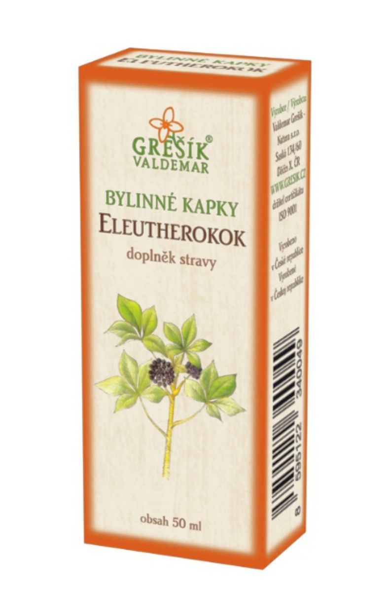 Grešík Eleutherokok bylinné kapky 50 ml