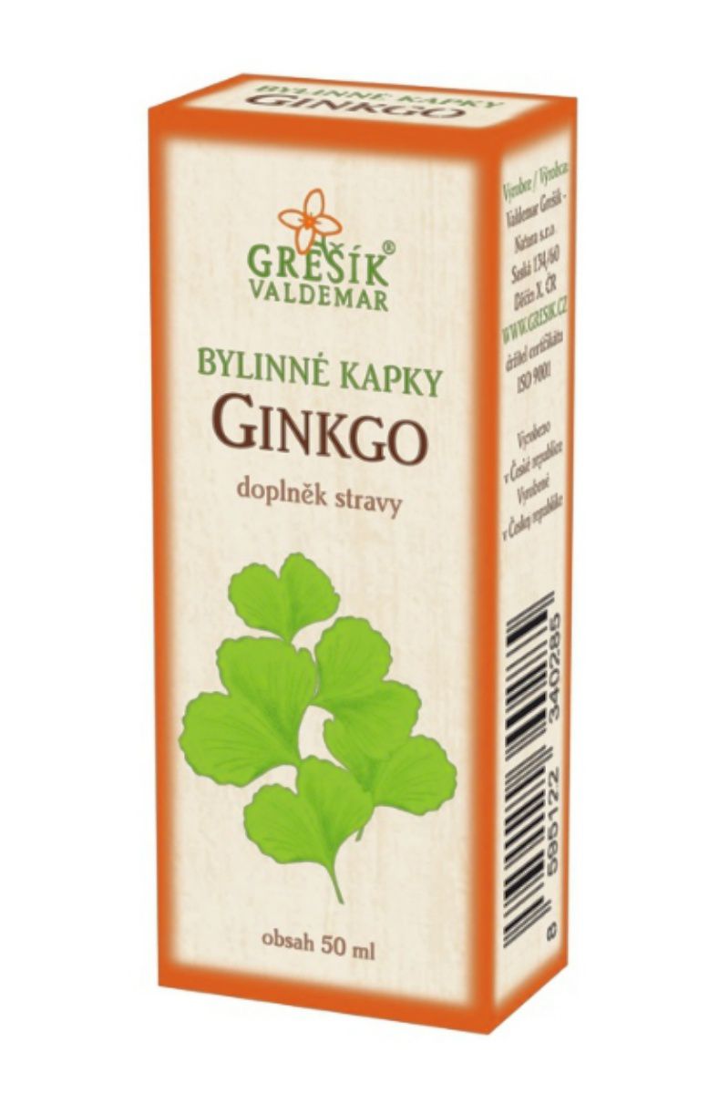 Grešík Ginkgo bylinné kapky 50 ml