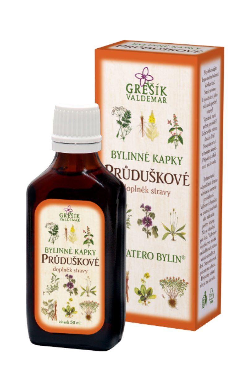 Grešík Průduškové bylinné kapky 50 ml 