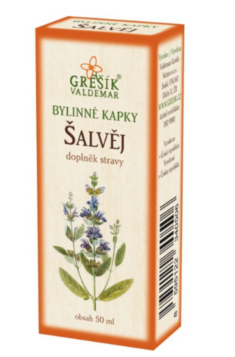 Grešík Šalvěj bylinné kapky 50 ml 