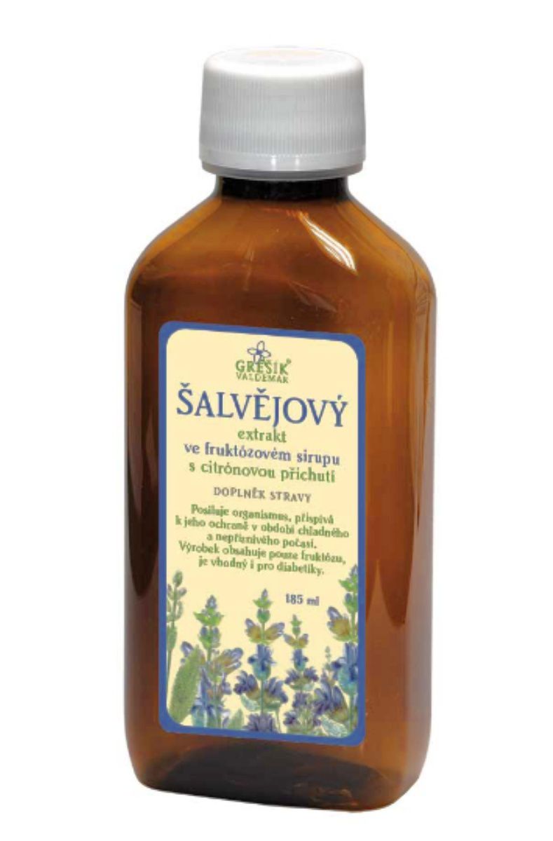 Grešík Šalvějový sirup 185 ml