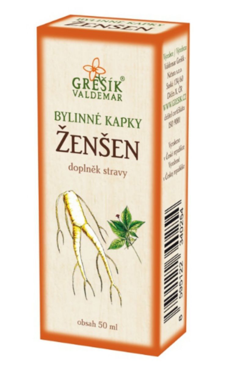 Grešík Ženšen bylinné kapky 50 ml 