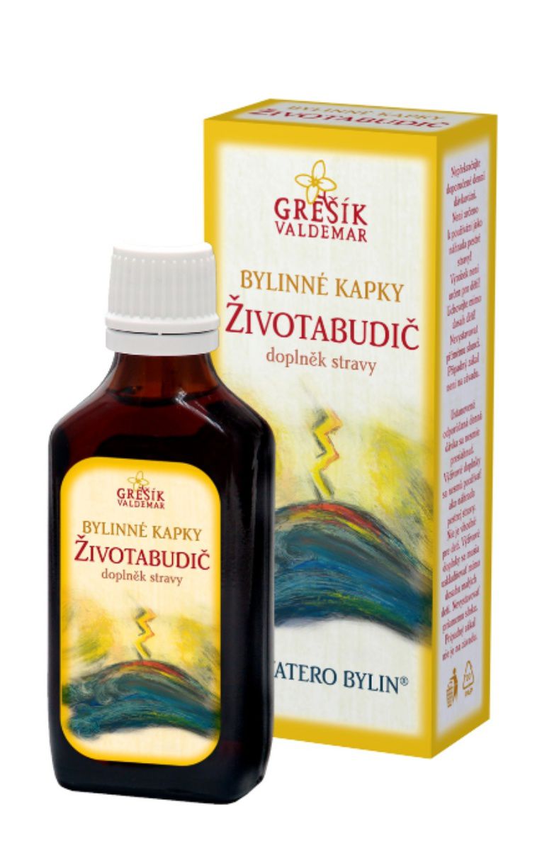 Grešík Životabudič bylinné kapky 50 ml