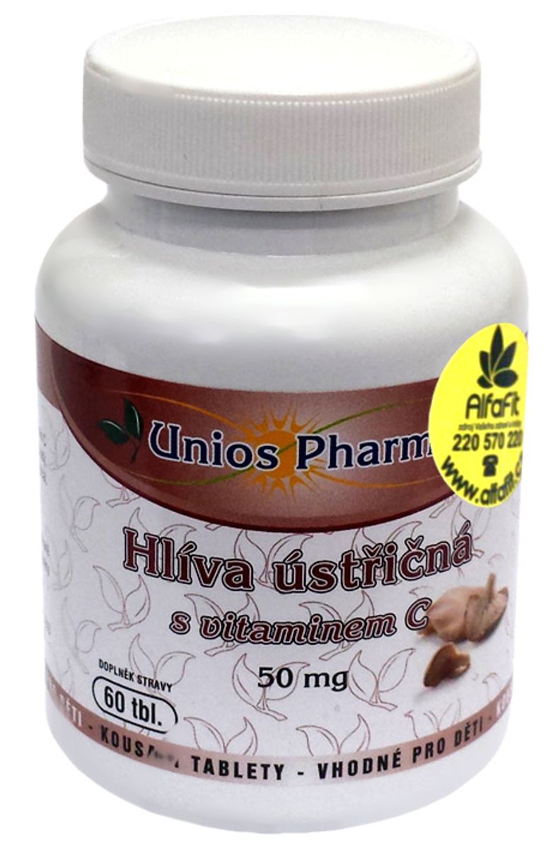 Unios Pharma Austernpilze mit Vitamin C 60 Tabletten (Pleurotus ostreatus)