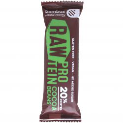 bombus Raw Proetin 20% 50 g - kakaové boby