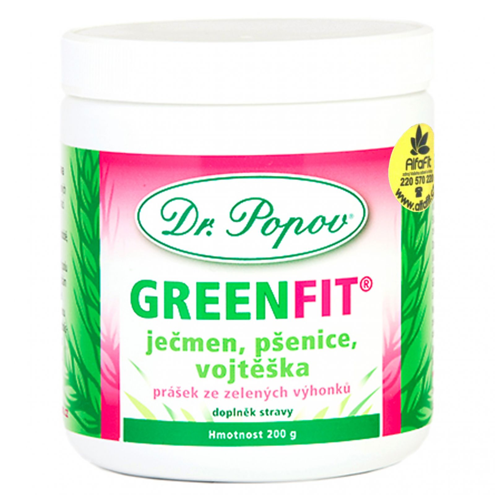 Dr. popov GreenFit prášek ze zelených výhonků 200 g