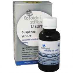 Koloidní stříbro sprej 5 ppm 30 ml - ušní aplikátor - původní obal