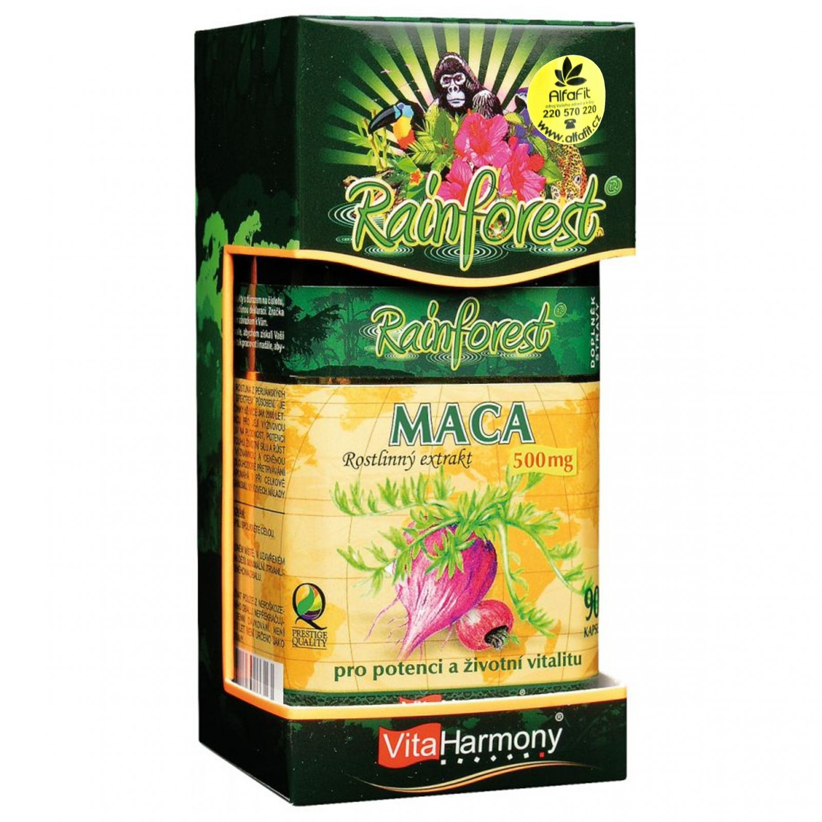 VitaHarmony Maca 500 mg - 90 kapslí