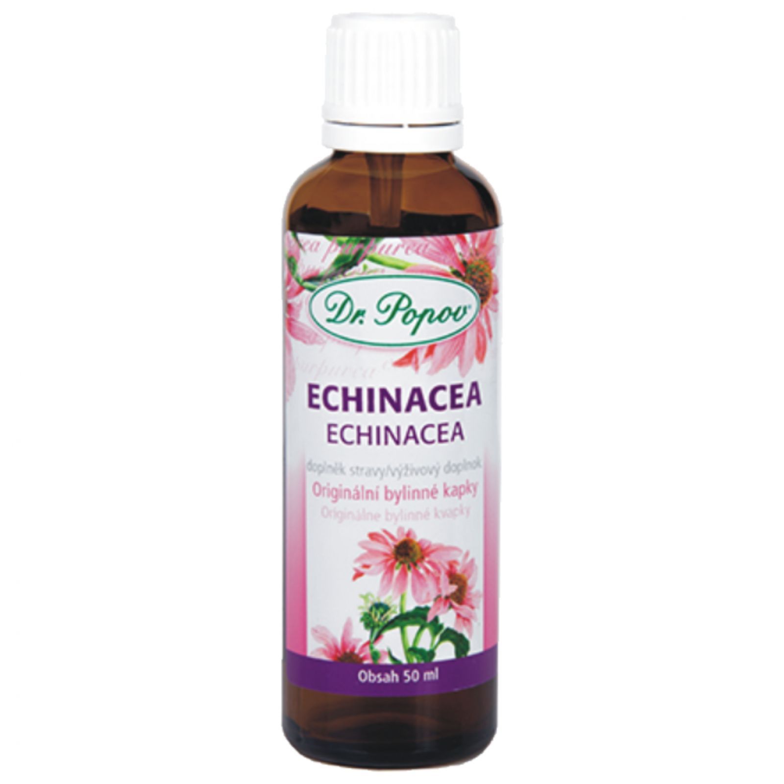Dr. Popov Bylinné kapky Echinacea purpurea 50 ml