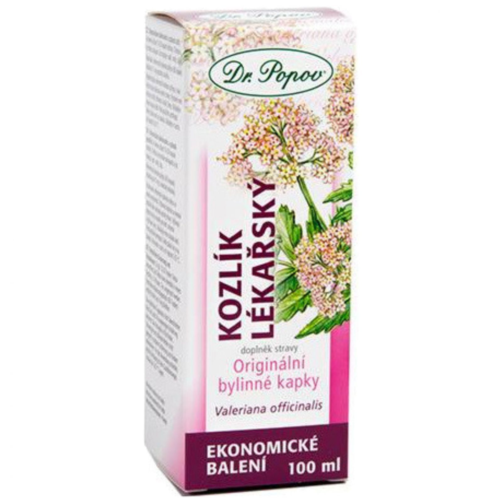Dr. Popov Bylinné kapky Kozlík lékařský 100 ml