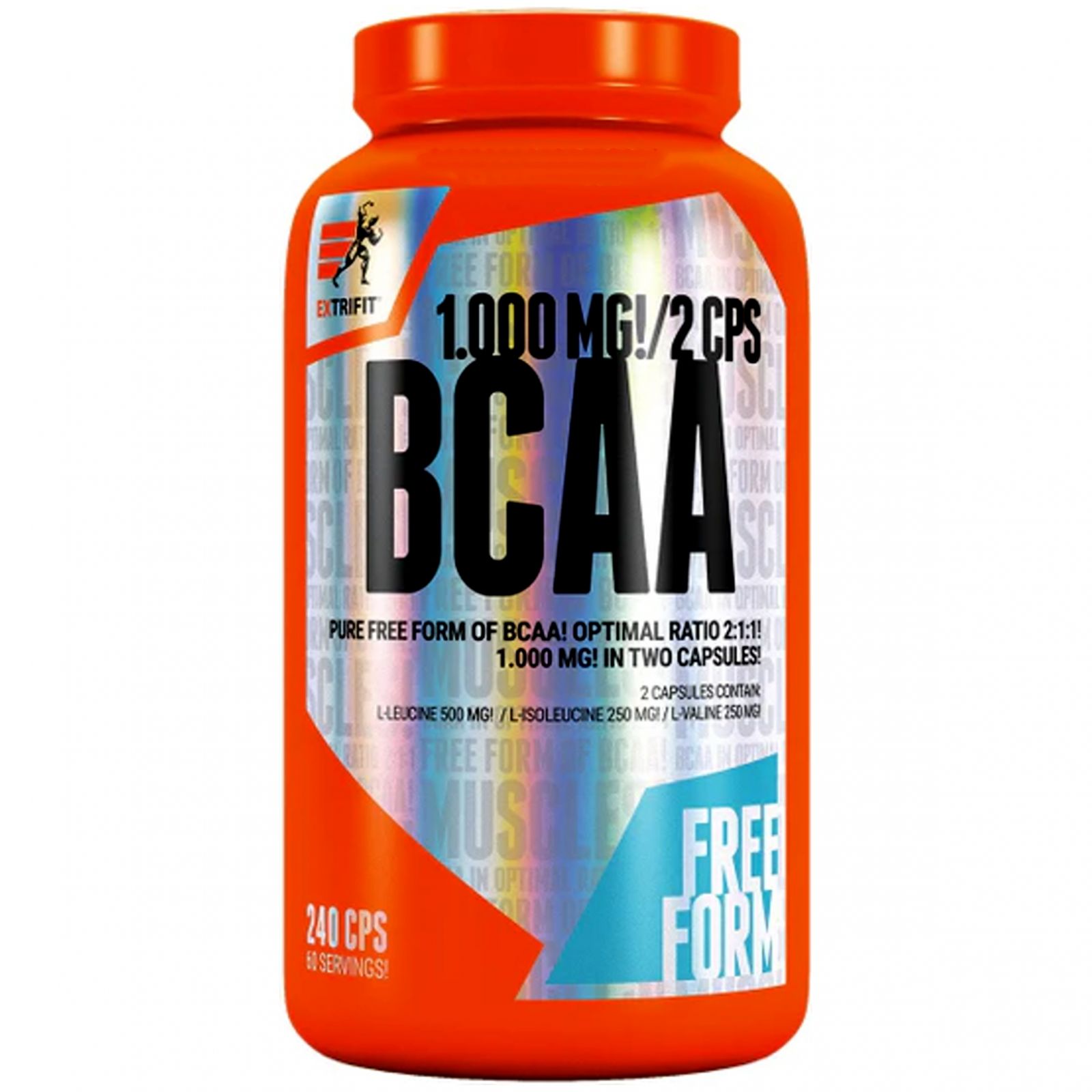  Extrifit BCAA Pure Free Form 240 kapslí