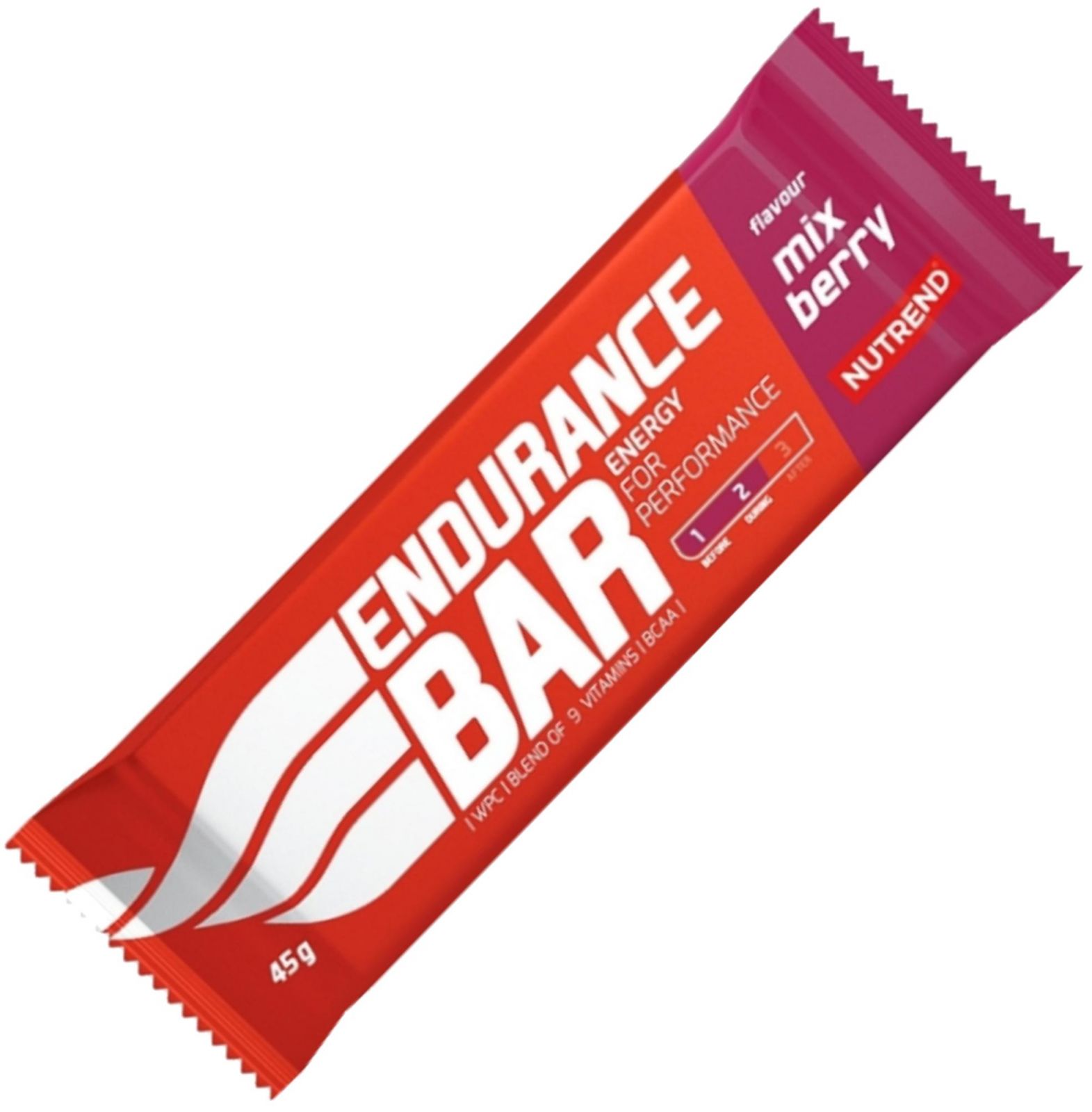 Nutrend ENDURANCE BAR, mix berry, 45 g