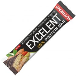 Nutrend Excelent 25% protein bar double 40 g, mandle + pistácie s pistáciemi v mléčné čokoládě