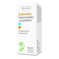 Dědek kořenář Dubové kapky Zubovky RK-ZP s propolisem - krabička