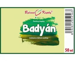 Bylinné kapky Badyán - etiketa
