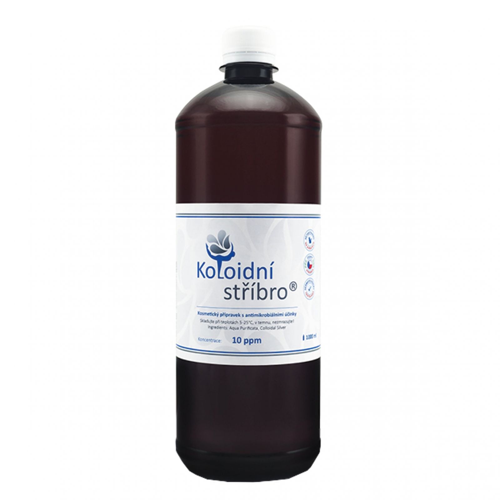 Koloidní stříbro 10 ppm 1000 ml 