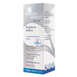 Koloidní stříbro 20 ppm 100 ml – Deo sprej - krabička