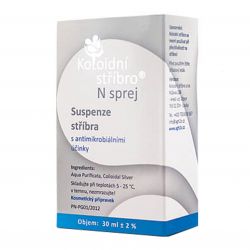  Koloidní stříbro sprej 40 ppm 30 ml ─ nosní aplikátor