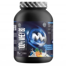 MAXXWIN 100% WHEY 80 - 2200 g příchuť ananas