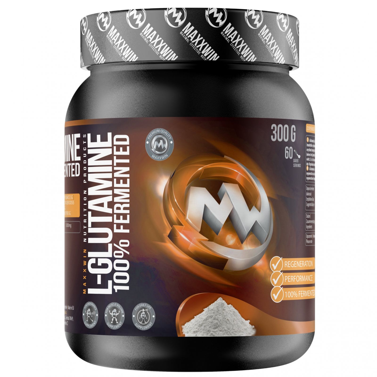 MAXXWIN L-GLUTAMINE 100% FERMENTED NATURAL NATURAL 300 G