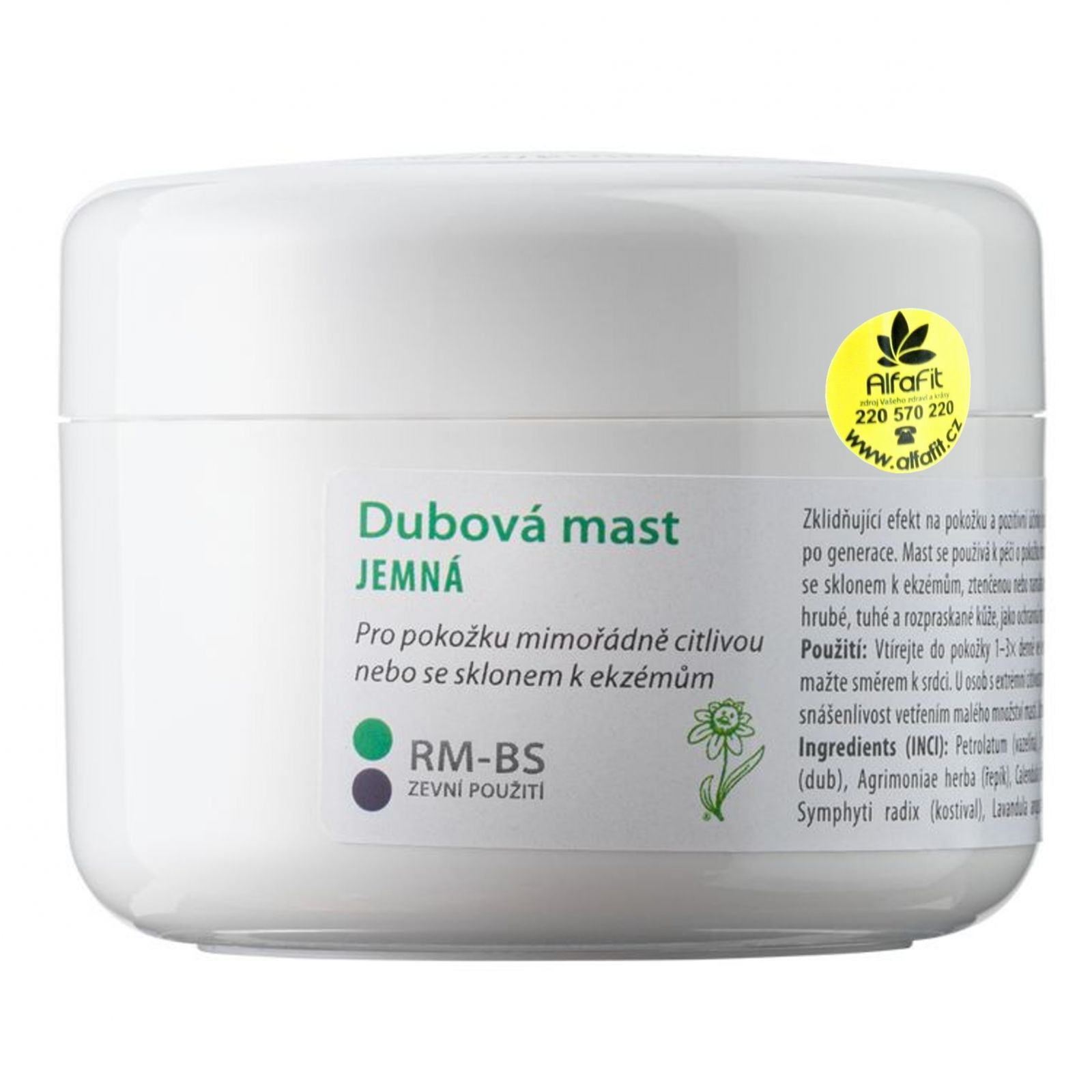 Dědek kořenář Dubová mast jemná RM-BS 100 ml