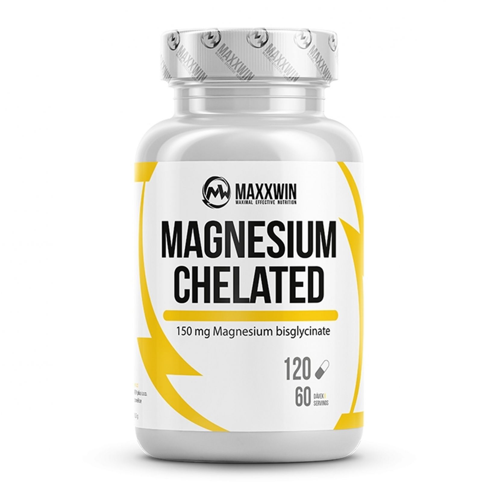 MAXXWIN MAGNESIUM CHELATED VEGAN 120 KAPSLÍ - nový obal