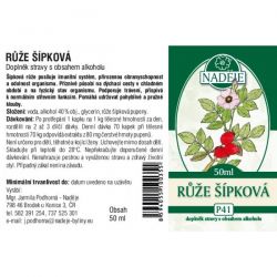 Naděje Růže šípková - tinktura z pupenů - etiketa