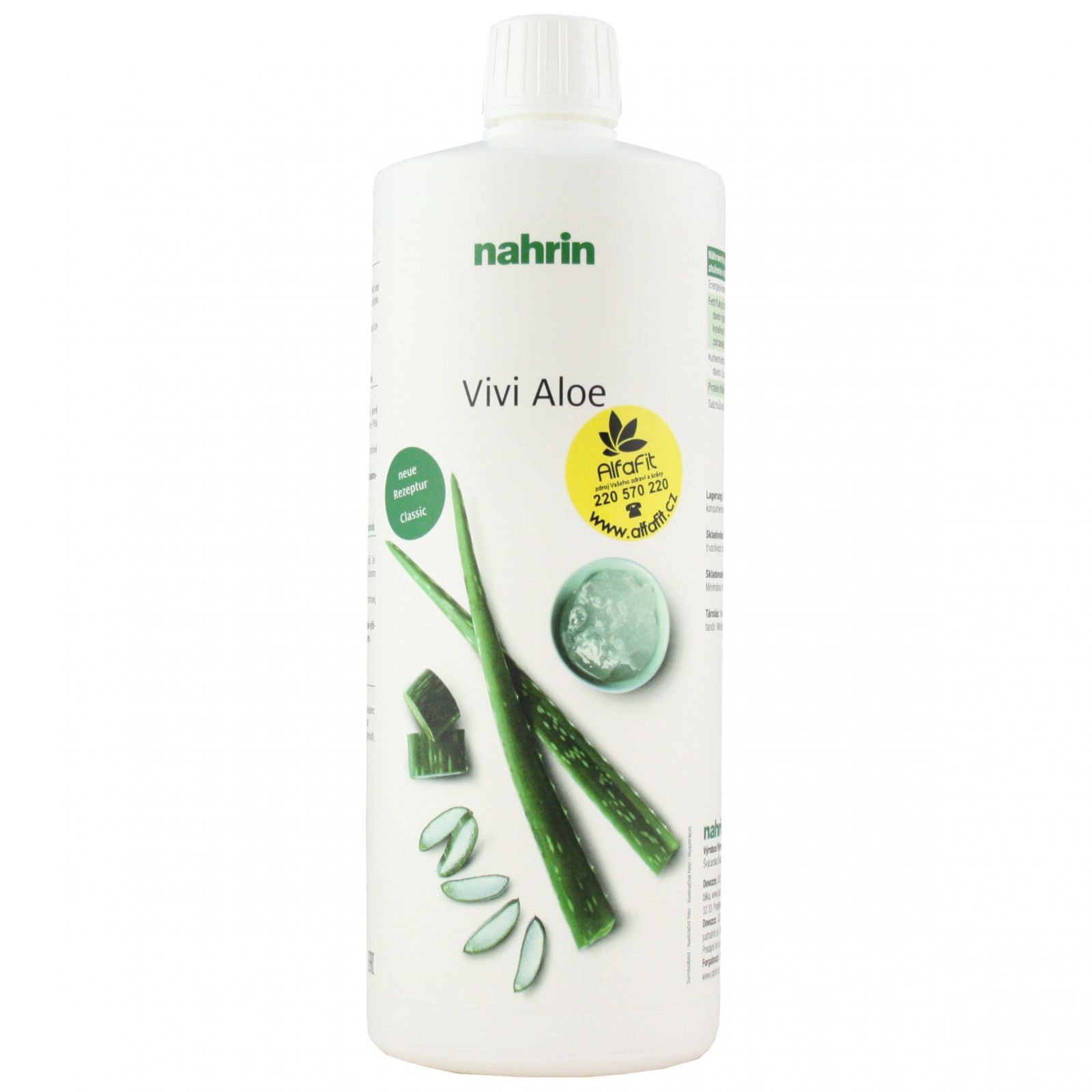 nahrin Vivi Aloe Classic se šťávou z gelu z aloe vera 1000 ml