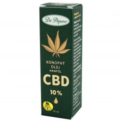 Dr. Popov CBD 10% Konopný olej 10 ml - krabička