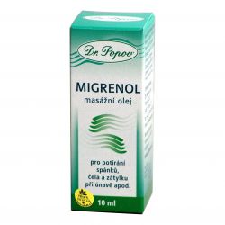 Dr. Popov Migrenol masážní olej 10 ml - krabička