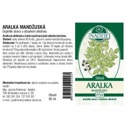 Naděje Aralka mandžuská - tinktura z pupenů 50 ml