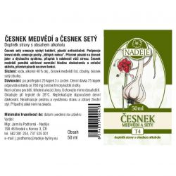 Naděje Česnek medvědí a setý - tinktura z bylin 50 ml