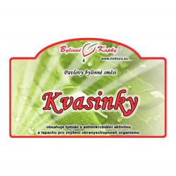 Bylinné kapky Kvasinky - etiketa 50 ml