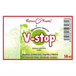 Bylinné kapky V-stop (Virustop) - etiketa