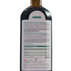 nahrin Tannen sirup 250 ml - etiketa