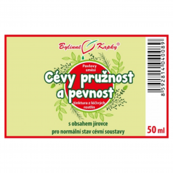 Bylinné kapky Cévy (pružnost a pevnost) - etiketa