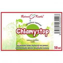  Bylinné kapky Chlamystop 50 ml - etiketa