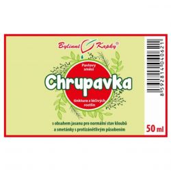 Bylinné kapky Chrupavka (klouby) 50 ml - etiketa
