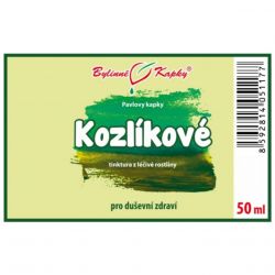 Bylinné kapky Kozlíkové 50 ml - etiketa