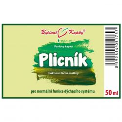 Bylinné kapky Plicník 50 ml - etiketa