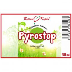 Bylinné kapky Pyrostop (Pálení žáhy) - etiketa