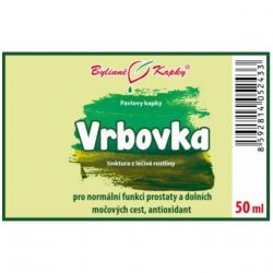 Bylinné kapky Vrbovka 50 ml - etiketa