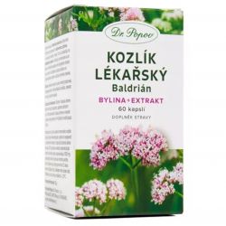 Dr. Popov Kozlík lékařský (bylina + extrakt) 60 kapslí - krabička