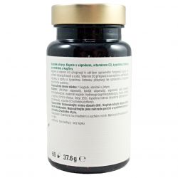 Nahrin Kapsle s vitamínem D + kalcium – 60 kapslí - etiketa