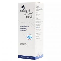 Koloidní stříbro 20 ppm Deodorant - antiperspirant sprej - krabička 200 ml